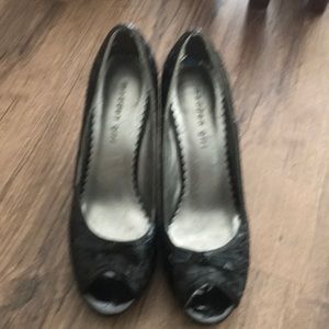 Madden girl black peep toe 7.5